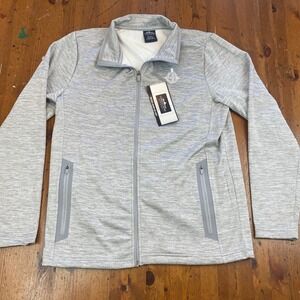 Charles River Apparel EB Sub Submarine Men S Full Zip Heathered Knit Jacket Gray